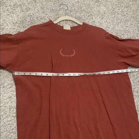 Vintage Messino Orange Red Logo Graphic Short Sleeve Tee Shirt - Picture 7 of 7